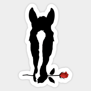 Horse and Rose Sticker